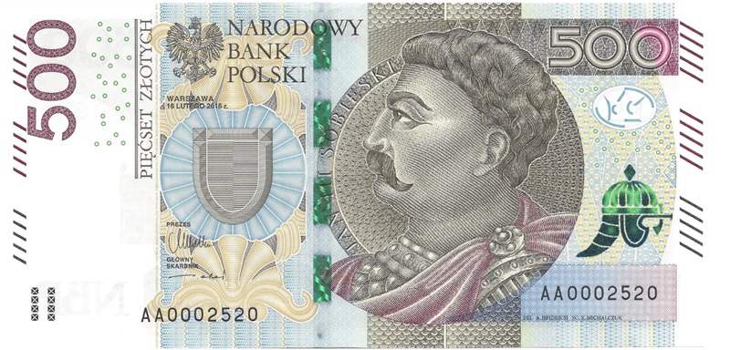 Banknot 500 zł